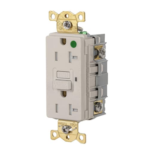 Hubbell Wiring Device - HWDK GFRTW83LA 20A 125VAC COMM HG T