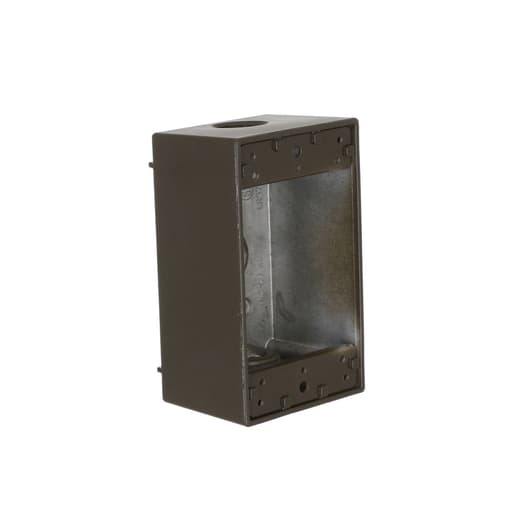 Raco Manufacturing - Bell 5320-2 1-Gang Weatherproof Box, Three 1/2 in. Threaded Outlets, Bronze