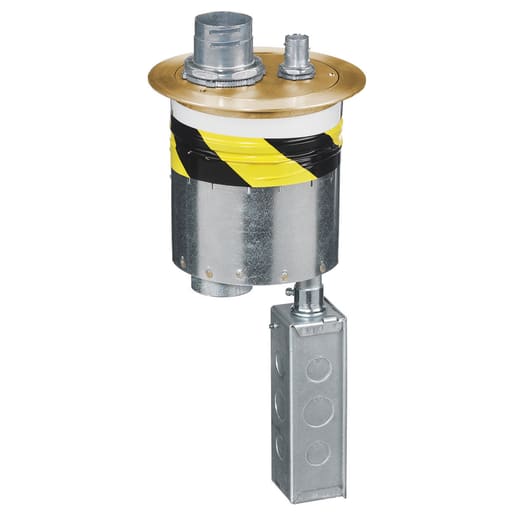Hubbell Wiring Device - Hubbell S1R6PTFFBRS S1R FRPT 6, FURNITURE FEED ASSEMB BRASS