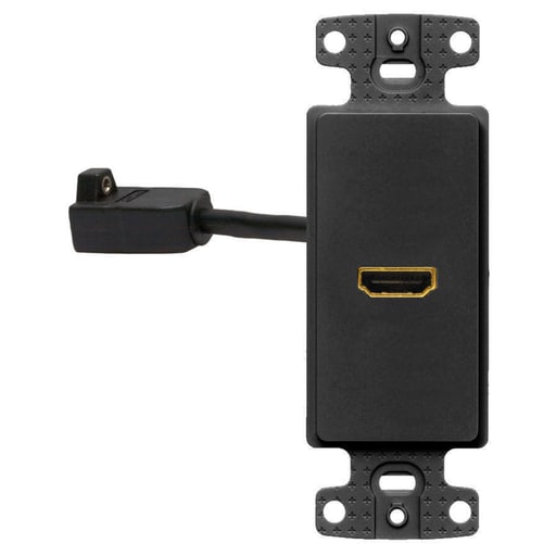Hubbell Wiring Device - Hubbell NS801BK PLATE, FRAME, DECORATOR, w/1HDMI, FF, BK