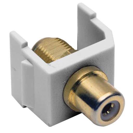 Hubbell Wiring Device - HPW SFRFGW SNAP-FIT, RCA TO F-COUPL