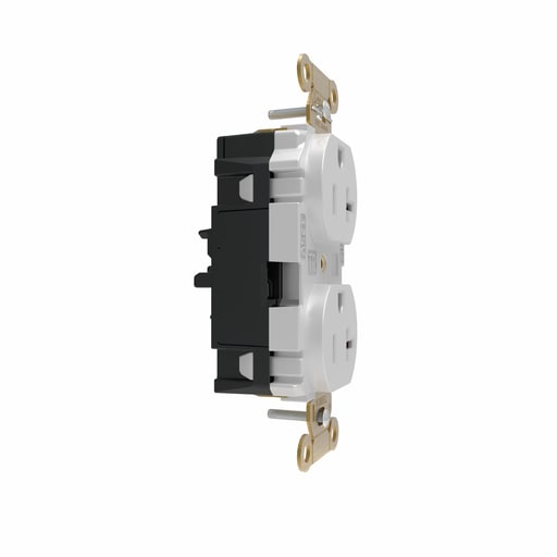 Hubbell Wiring Device - HWDK HBL5362STWTR EDGE, DPLX RCPT,