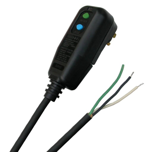 Hubbell Wiring Device - Hubbell GFP15LA 15 Amp 125 VAC 15 Foot Automatic GFCI OEM Equipment Integrated Cord Set with Flying Lead