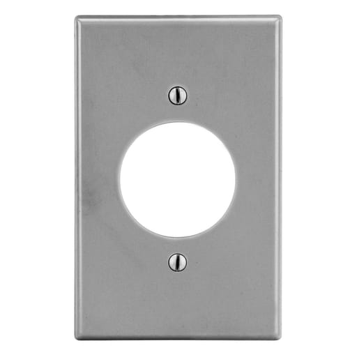 Hubbell Wiring Device - HWDK P720GY WALLPLATE, 1-G, 1.60" O