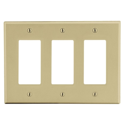 Hubbell Wiring Device - HWDK PJ263I WALLPLATE, M-SIZE, 3-G,