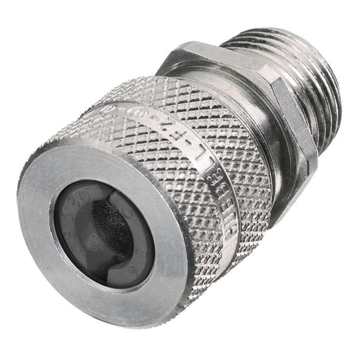 Hubbell Wiring Device - Hubbell / Kellems SHC-1043 1" x .88"-1.00" Straight Male Cord Connector - Aluminum