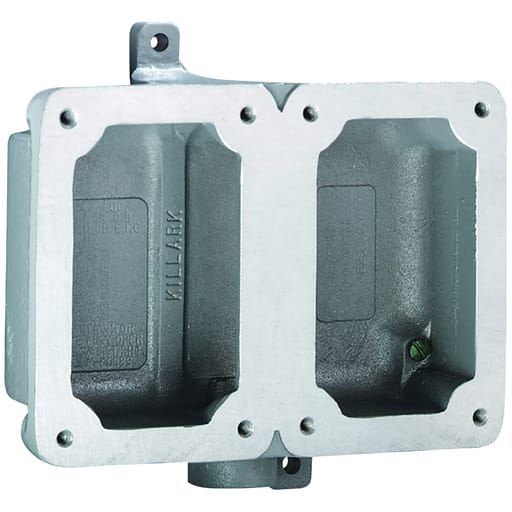 Killark - Killark FXB-8 Double-Gang Dead-End Splice Box, 3/4" Hub