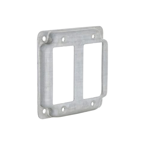 Raco Manufacturing - Raco 809C 4" Square Exposed Work Cover, 2 GFCI
