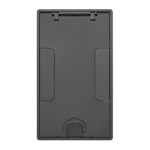 Hubbell Wiring Device - Hubbell 24GTCVRBK CFB2G & CFB4G Rectangular Series, Flush Cover Assembly, Black Powder Paint Finish