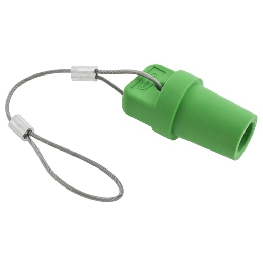 Hubbell - Hubbell HBLMCAPGN Green Male Cam Type Plug/Receptacle Protective Cap