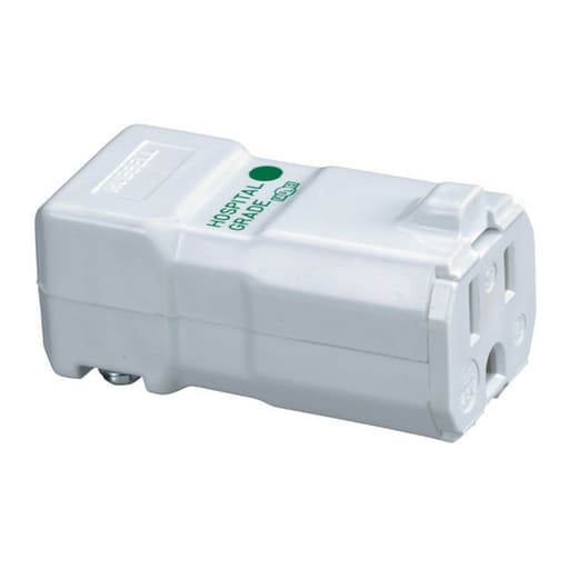 Hubbell Wiring Device - Hubbell HBL8119V VALISE CONN, 15A 125V, HG, 5-15R WH