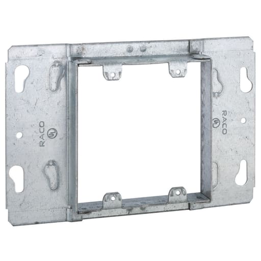 Raco Manufacturing - Raco 821 2-Gang Box Device Cover, Raised 3/4 in., Fits 951 or 941 Box