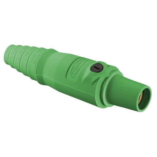 Hubbell Wiring Device - Hubbell HBL300FGN 300 Amp 600 VAC 250 VDC 1-Pole Green FeMale Plug