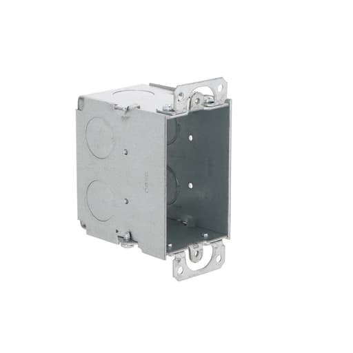 Raco Manufacturing - Raco 560 3" x 2" Switch Box, 2-3/4" Deep, Gangable, 1/2" End Knockouts, w/Plaster Ears
