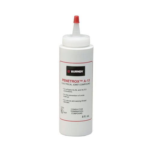Burndy - Burndy PENA138 Oxide Inhibiting Electrical Joint Compound, 8 OZ, For Al-Al, Al-Cu & Al Conduit Threads / Insulated Cable