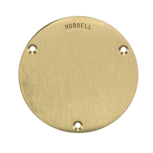 Hubbell Wiring Device - HCI S3913 F-BOX CVR, RND, BLANK, BR