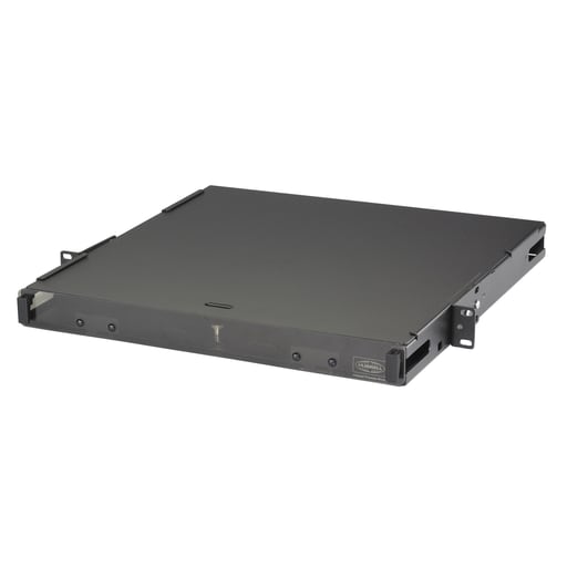 Hubbell Wiring Device - Hubbell Wiring Devices FCR1U3SP 1 Rack Unit 17 x 17 x 1.75 Inch Black Cold Rolled Steel Enhanced Rack Mount Enclosure