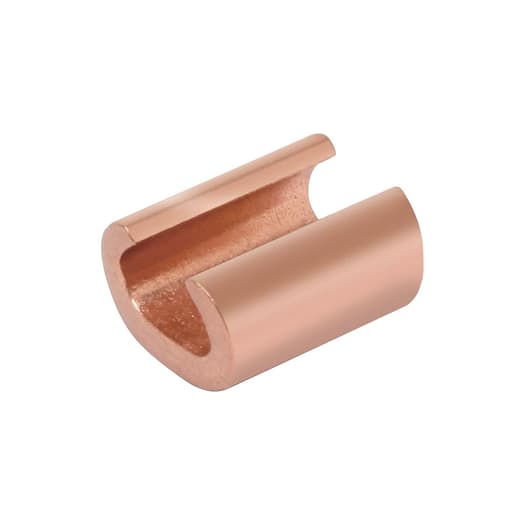 Burndy - Burndy YC4C6 CU Compression C Shape Compression Connector, 600 Volts to 35 Kv, Run: 6 Sol - 4 Str, Tap: 6 Sol - 6 Str