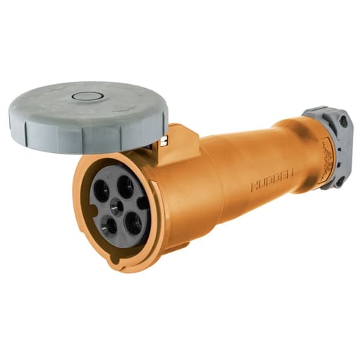 Hubbell Wiring Device - Hubbell HBL4100C12W 100 Amp 125/250 Volt 3-Pole 4-Wire Watertight IEC Pin and Sleeve Connector