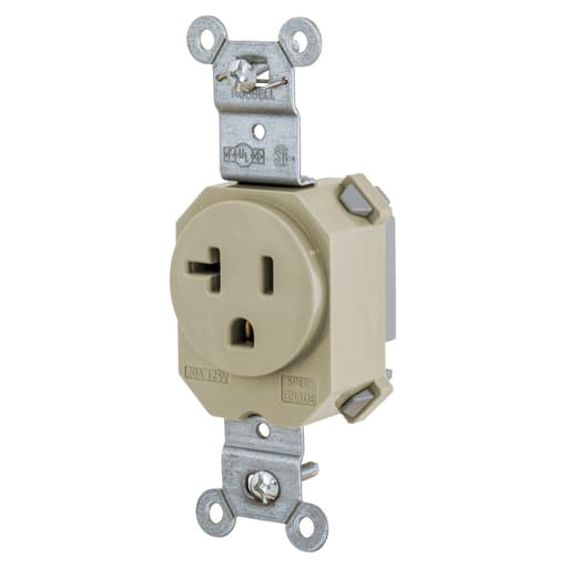 Hubbell Wiring Device - HWDK SNAP5361I SNAP SGL RCPT 5-20R,