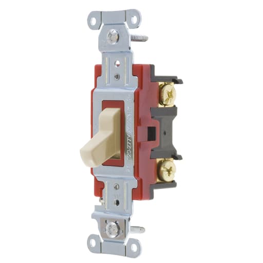 Hubbell Wiring Device - Hubbell 1224AL Hubbell-PRO 4-Way Toggle Switch 20A 120/277V, Almond