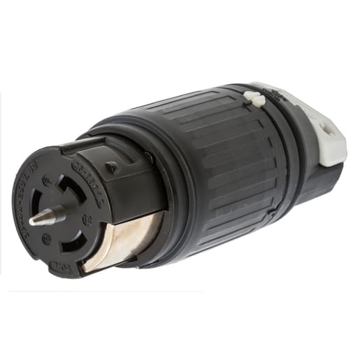 Hubbell Wiring Device - Hubbell CS8364-C 50A 3Ph 250V AC Twist-Lock Black Nylon Connector Body