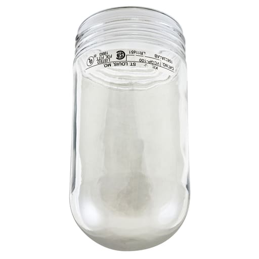 Killark - Killark VCGP-100 V Series - Clear-Tempered Glass Globe - 150 W A-21 Lamp - Thermal And Shock Resistant