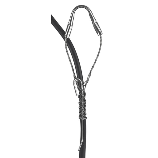 Hubbell Wiring Device - Hubbell / Kellems 022291022 Fiber Optic Support Grip, Single Eye, Split Mesh, Single Weave, Rod Closing, Tin-Coated Bronze, 0.69"-0.88"