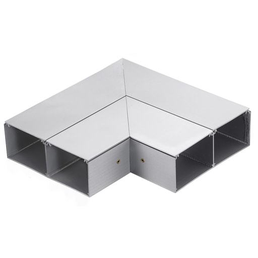 Hubbell Wiring Device - HWDK HBLALU5011 RACEWAY 90 FLAT EL,