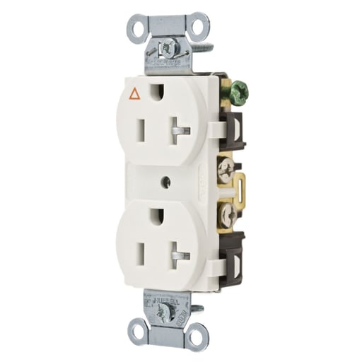 Hubbell Wiring Device - HWDK IG5352WTR COMM 20A SIDE & BAC