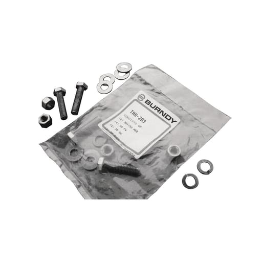 Burndy - Burndy TMHG42 Stainless Steel Hardware Kit For I-Beam Connector, 1/2" Screw, 042" Max Terminal Pad Thickness