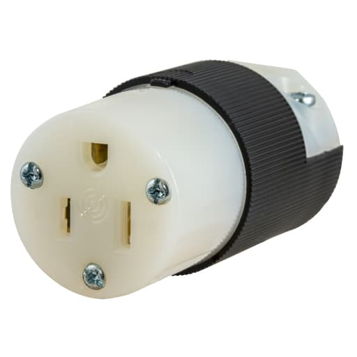 Hubbell Wiring Device - Hubbell HBL5269-C 15A 125V INSULGRIP Black Nylon Connector Body