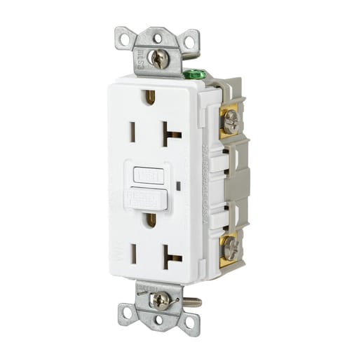 Hubbell Wiring Device - HWDK GFRWR20W 20A 125VAC COMM WR GF