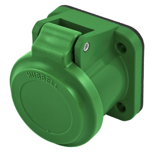 Hubbell Wiring Device - Hubbell HBLNCAGN Single Pole, NON-MET COVER, GRN
