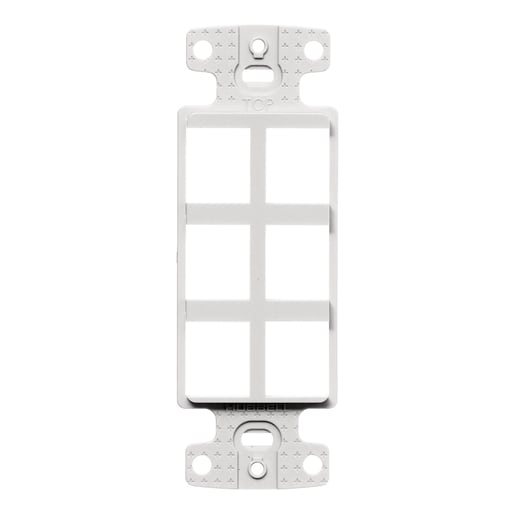 Hubbell Wiring Device - HPW NS616W PLATE, DECORATOR KEYSTON