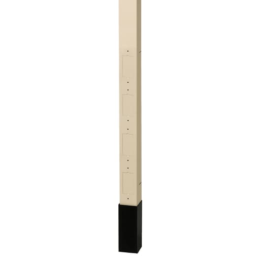 Hubbell Wiring Device - Hubbell HBLPPO12AI 12 Foot x 2 Inch Ivory Aluminum Service Pole