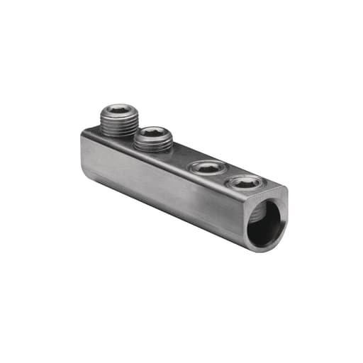 Burndy - Burndy AMS750 Aluminum Mechanical Splice, 750-250 kcmil, 15/16" Screw Dia, 4 Screws, 1/2" Hex Size, Al/Cu Rated, Tin Plated