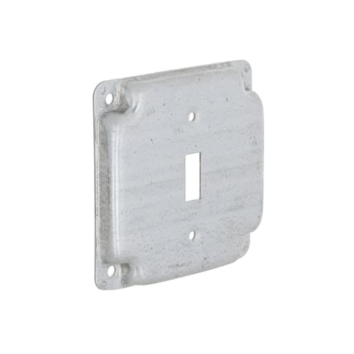 Raco Manufacturing - Raco 800C 4" Steel Square Exposed Work Cover, 1 Toggle