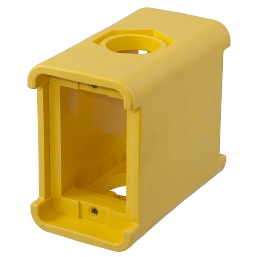 Hubbell Wiring Device - Hubbell HBL3080F PORTABLE OUTLET BOX BLANK, FEED THRU, YL