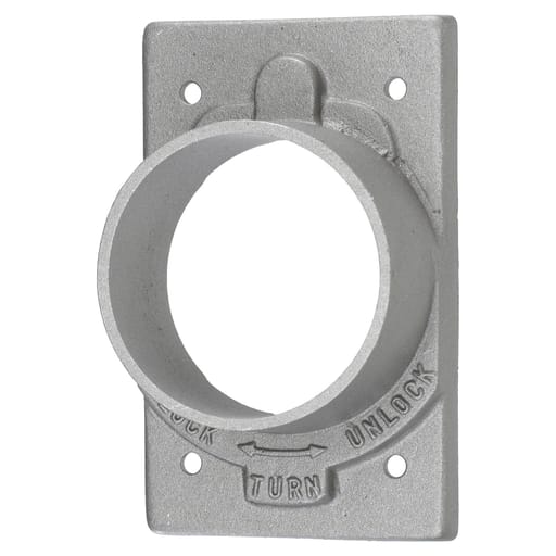 Hubbell Wiring Device - Hubbell HBL7383 1-Gang Stainless Steel Box Mount Wallplate