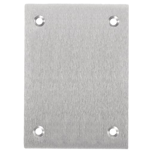 Hubbell Wiring Device - Hubbell SA3813F-BOX CVR, RECT, BLANK, ALU