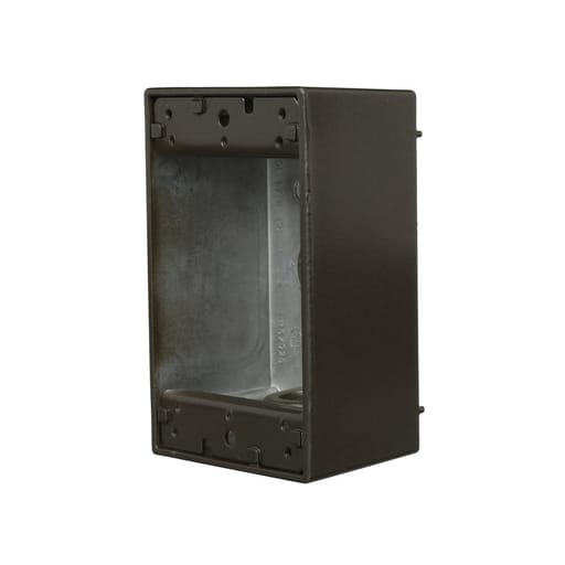 Raco Manufacturing - Bell 5321-2 1-Gang Weatherproof Box, Four 1/2 in. Threaded Outlets, Bronze