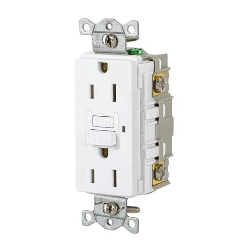 Hubbell Wiring Device - HWDK GFRWR15W 15A 125VAC COMM WR GF