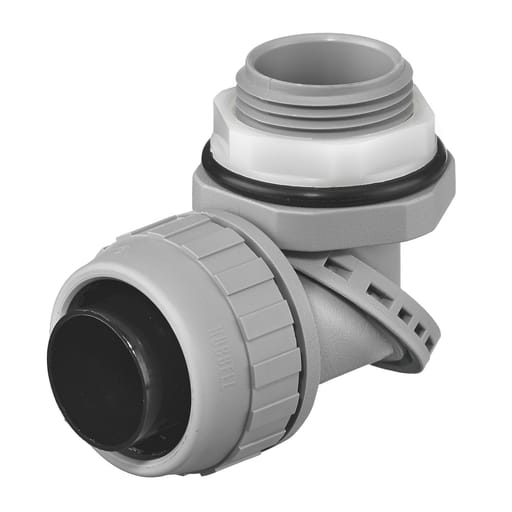 Hubbell Wiring Device - Hubbell PS1009NGY 1 Inch Gray Male Non-Metallic Liquidtight Conduit