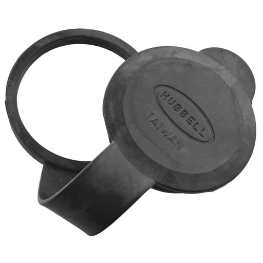Hubbell Wiring Device - Hubbell HBL6019CLOSURE COVER FOR HBL6018, BK