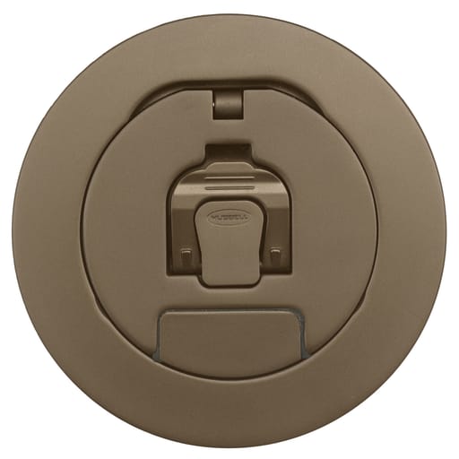 Hubbell Wiring Device - Hubbell CFBS1R4CVRBRZ 4" CFBS1R4 Series, Round Cover Assembly, Bronze Plated Finish