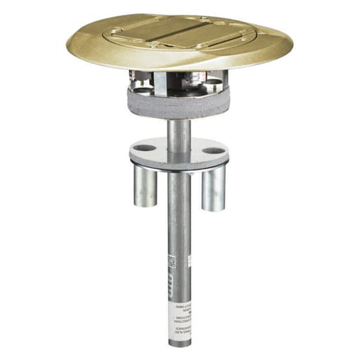 Hubbell Wiring Device - Hubbell S1PT4X4BRS 4 Inch Brass 1-Piece Fire Rated Poke-Through Device