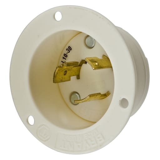 Hubbell Wiring Device - HWDK HBL2665 LKG FLG INLT, 30A 125/
