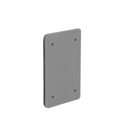 Taymac / Hubbell - Bell PBC100GY 1-Gang Weatherproof Cover, Plastic, Blank, Gray