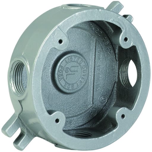 Killark - HCI VLJSX-1M ROUND OUTLT BX IRON 1-